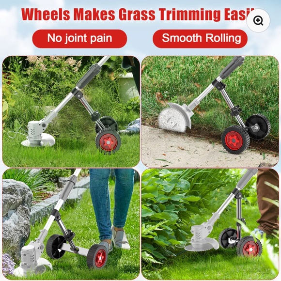 Tanbaby Electric Weed Wacker Attachment Wheels for 8/9” Weed Eater - Picture 7 of 7